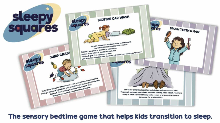 Sleepy Squares™ A Bedtime Sensory Visual Routine by @Courtneyenglish | Stan