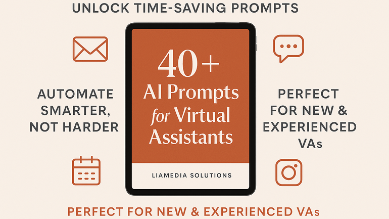 Stan Virtual Assistant 40+ AI Prompts for Virtual Assistants by @liamediasolutions | Stan