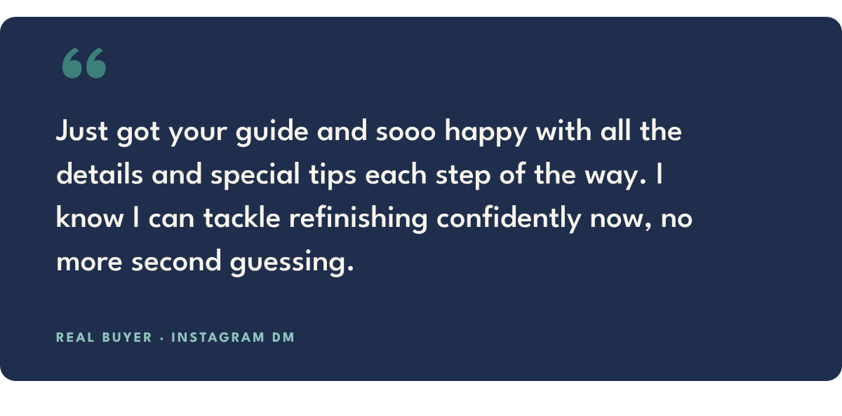 Buyer message: sooo happy with all the details and special tips, no more second guessing