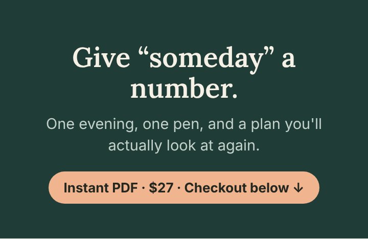Give someday a number